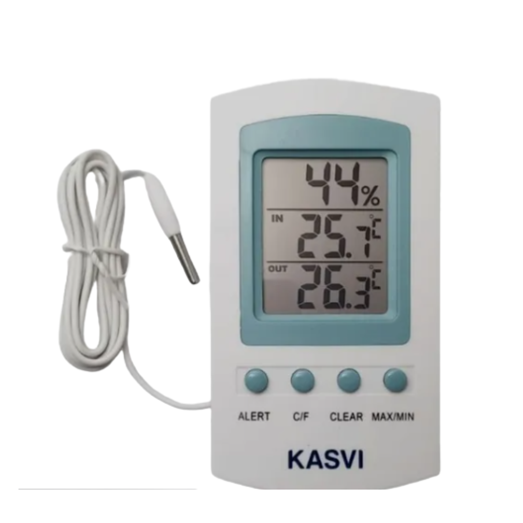 Termômetro de Temperatura Máxima e Mínima (IN/OUT) – Kasvi – Thermolyne